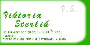 viktoria sterlik business card